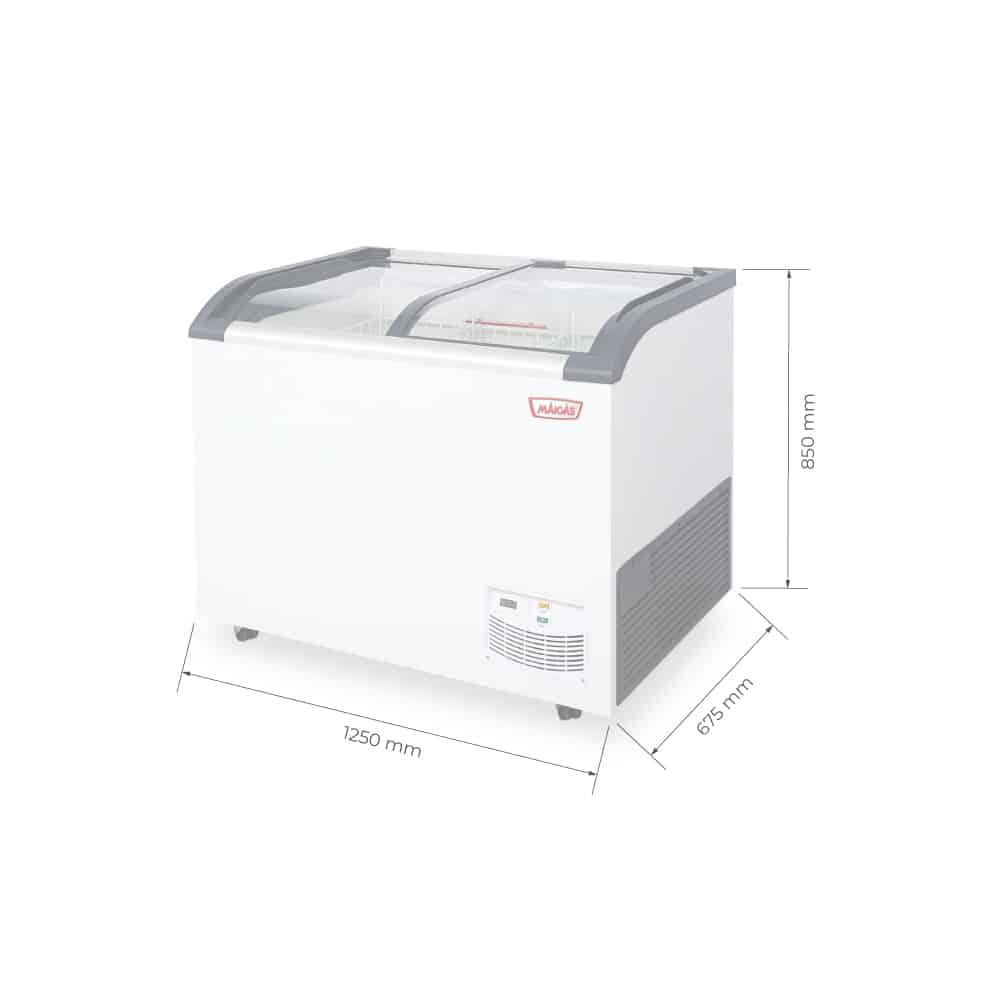 Congelador Dual Tapa de Vidrio 377L Maigas - Imagen 2