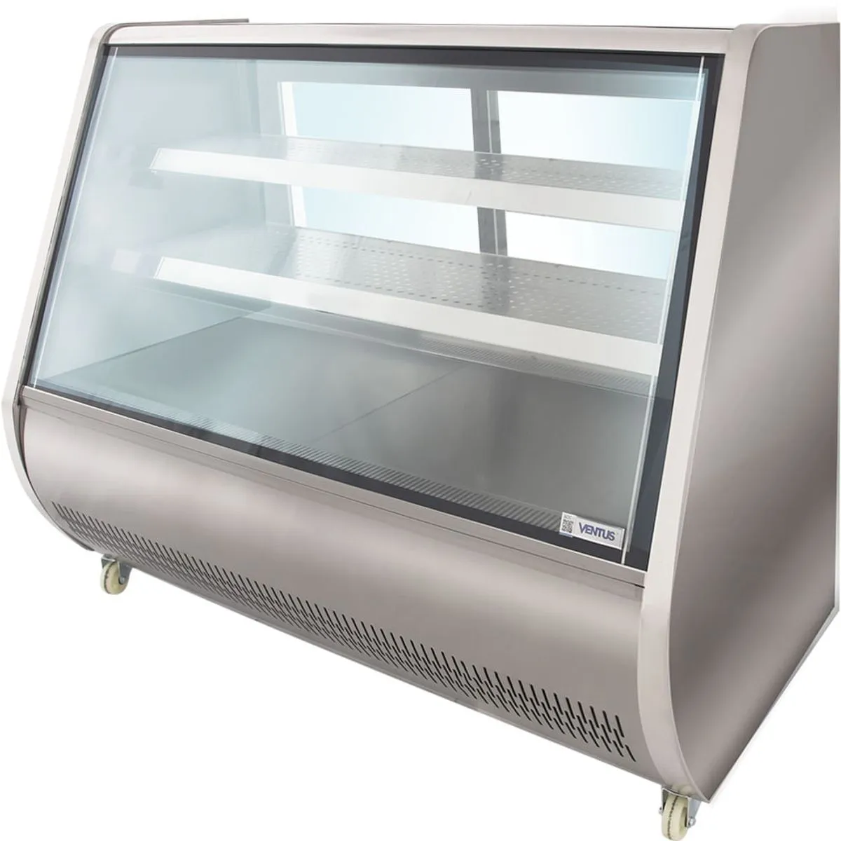 Vitrina Pastelera Curva 146x68x120cm Inox Ventus - Imagen 2