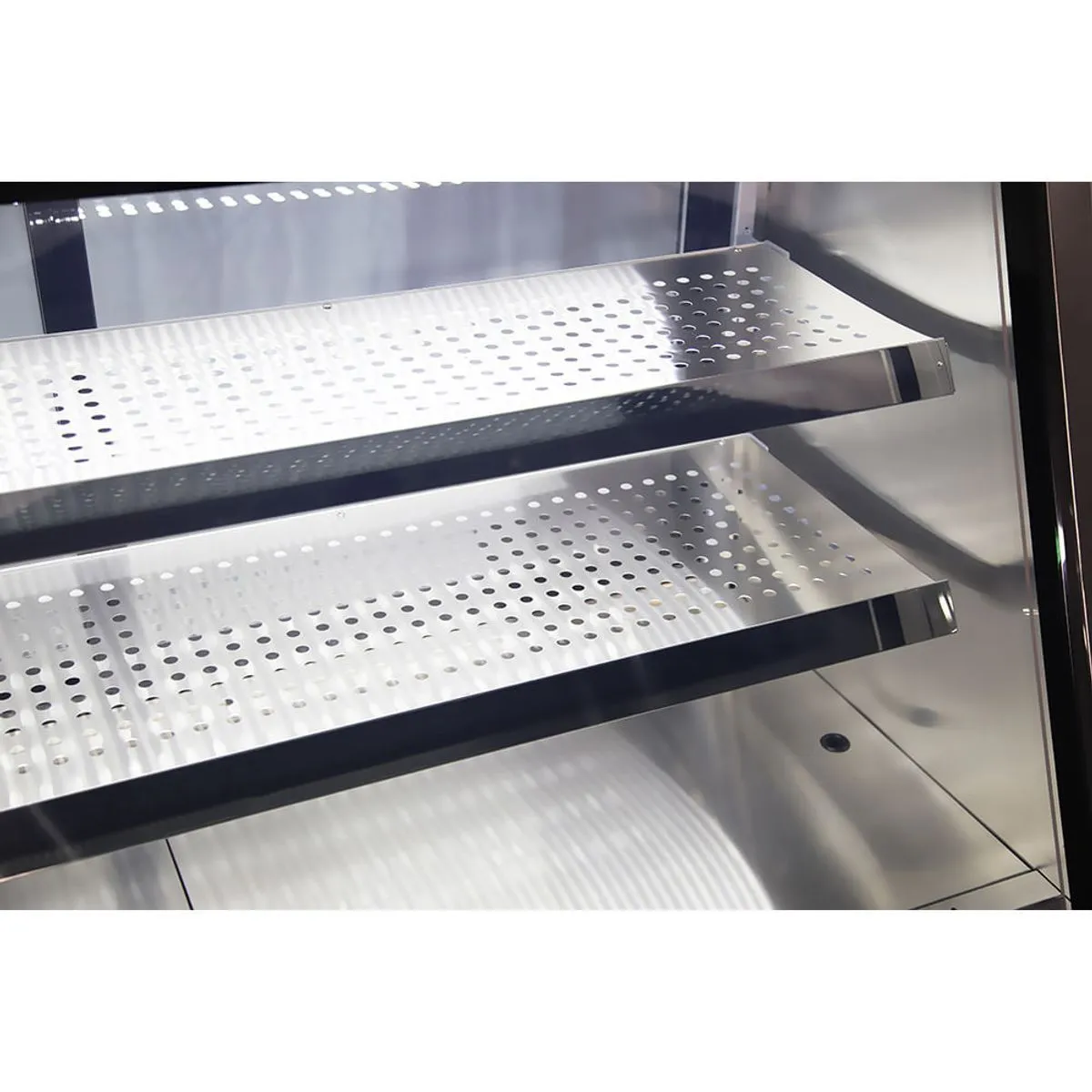 Vitrina Pastelera Curva 146x68x120cm Inox Ventus - Imagen 3