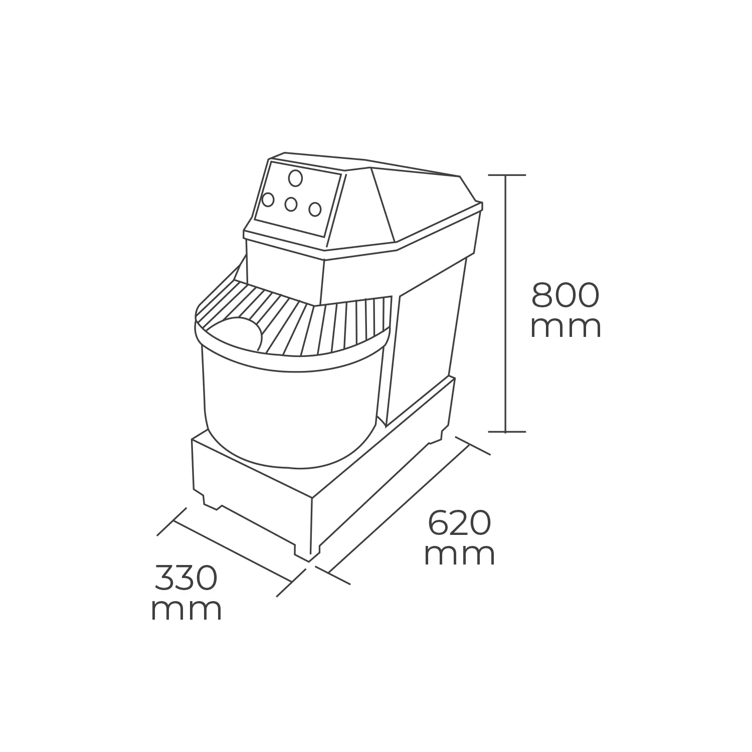 Amasadora Industrial 8kg Maigas - Imagen 4