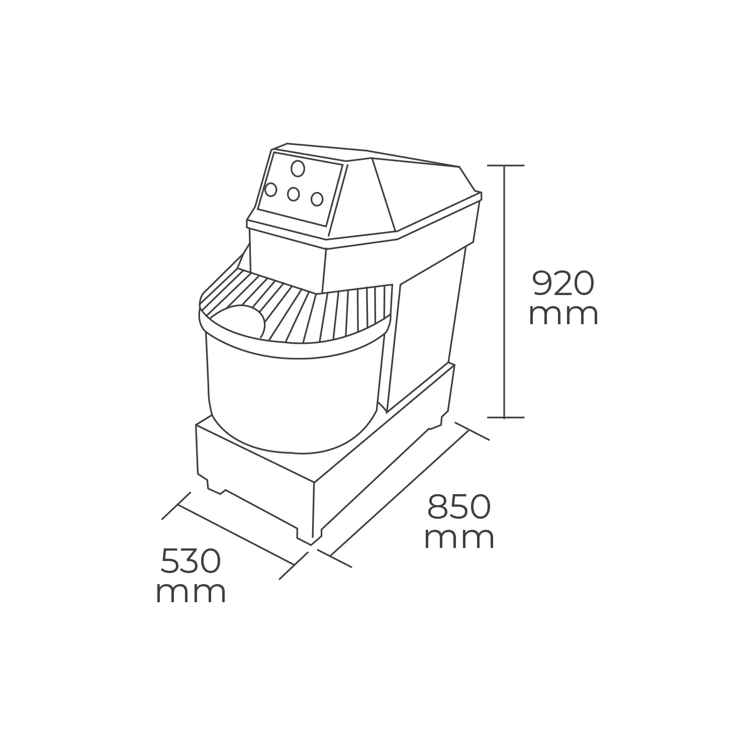 Amasadora Industrial 22kg Maigas - Imagen 4