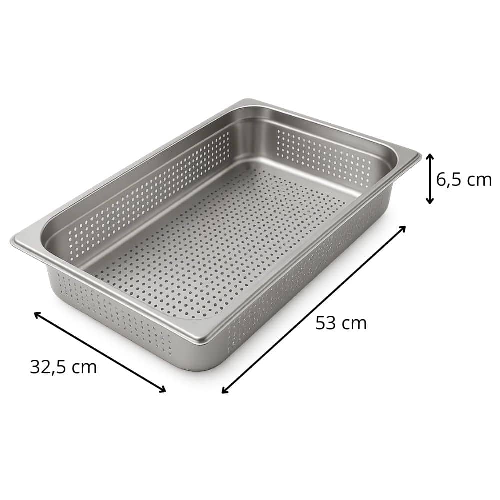 Depósito Gastronorm 1/1 53X32,5X6,5cm Perforado Ventus - Imagen 2